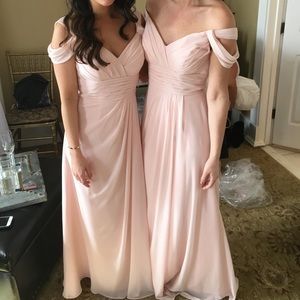 Bill Levkoff blush pink dress